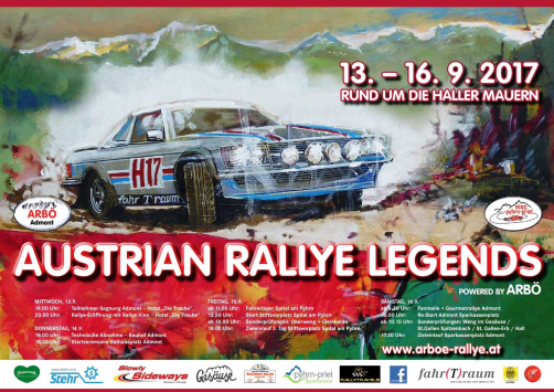 Plakat Austrian Rallye Legends powered by ARBÖ 2017