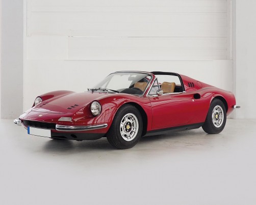 Lot Nr. 71 1973 Dino 246 GTS, seltenes euroäisches GTS Modell, in Deutschland aufwendig restauriert, von Ferrari Classiche zertifiziert, Matching numbers, erzielter Preis € 439.800