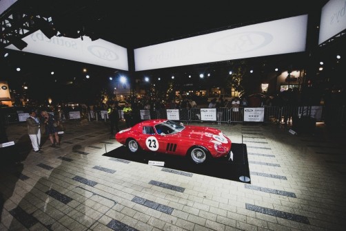 Das teuerste Auto der Welt bei seiner Auktion in Monterey.  Foto: Auto-Medienportal.Net/Sothebys