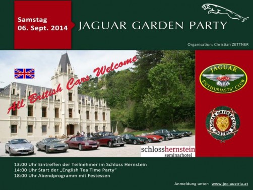 Flyer Jaguar Garden Party 2