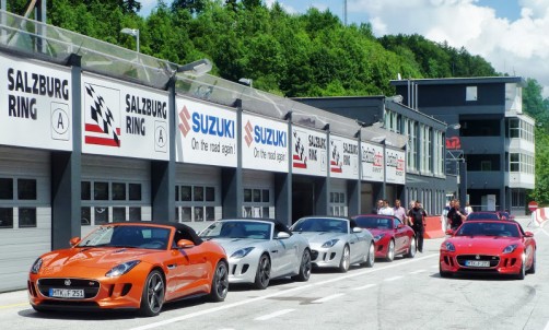 Teilnehmer bei den Jaguar Track Days am Salzburgring