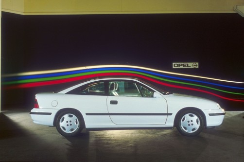 Opel Calibra im Windkanal (1989).  Foto: Auto-Medienportal.Net/Opel