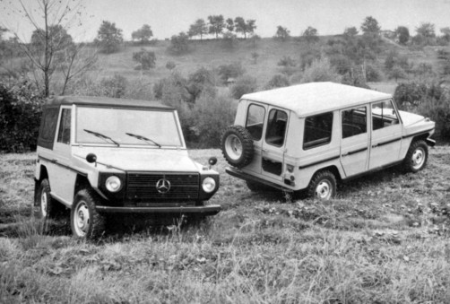 Mercedes-Benz G-Klasse offen und Station Wagen (1975).  Foto: Auto-Medienportal.Net/Daimler