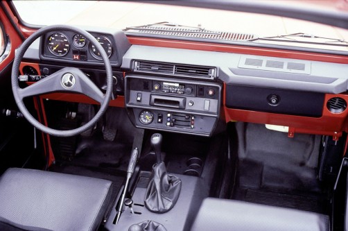 Interieur der Mercedes-Benz G-Klasse-Baureihe 460 (1979).  Foto: Auto-Medienportal.Net/Daimler