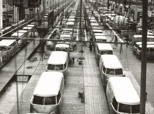 Volkswagen Typ 2 (erste Generation), Produktion ab 1957 in Hannover.  Foto: Auto-Medienportal.Net/Volkswagen