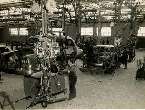 Produktion des Seat 1400 (1955).  Foto: Auto-Medienportal.Net/Seat