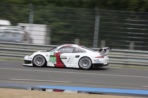 Porsche 911 RSR in Le Mans (2013).  Foto: Auto-Medienportal.Net/Porsche