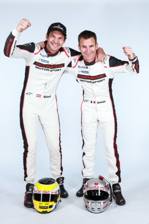 Richard Lietz (links) und Romain Dumas.  Foto: Auto-Medienportal.Net/Porsche