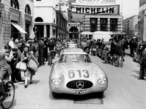 Mille Miglia 1952: Premiere für den Mercedes-Benz 300 SL Rennsportwagen (W 194).  Foto: Auto-Medienportal.Net/Daimler