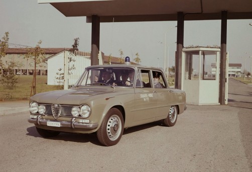 Alfa Romeo Giulia als Polizeiwagen in den 1970er-Jahren.  Foto: Auto-Medienportal.Net/FCA