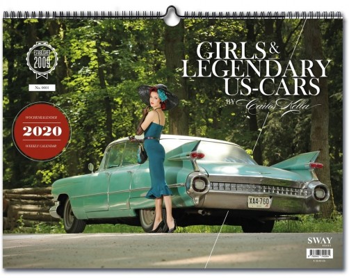 Kalender „Girls & legendary US-Cars 2020“.  Foto: Auto-Medienportal.Net/Sway Books/Carlos Kella