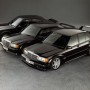Evolution (von links): Mercedes-Benz 190 E 2.3-16, 190 E 2.5-16 Evolution II und 190 E 2.5-16 Evolution II.  Foto: Auto-Medienportal.Net/Daimler